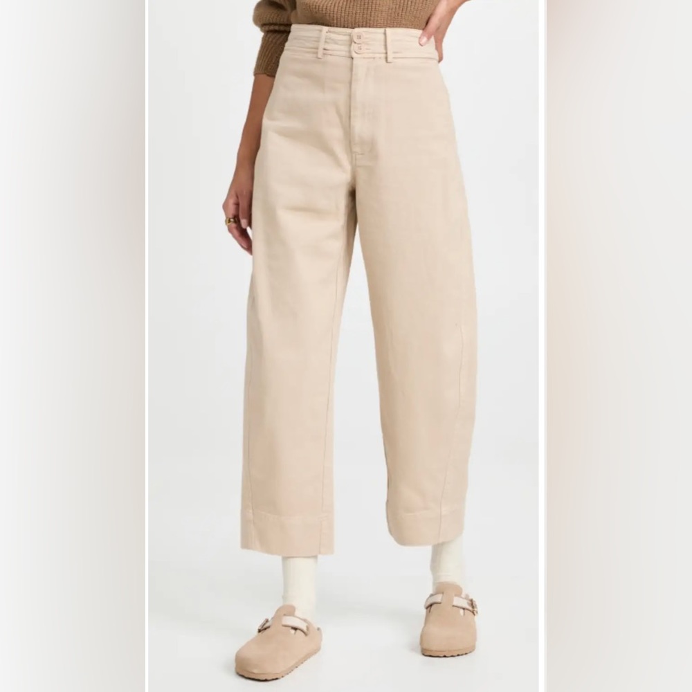 Apice Apart Chino Mari Barrel Pant-Sand